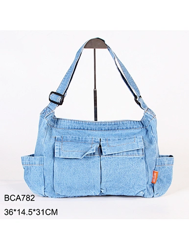denim handbag